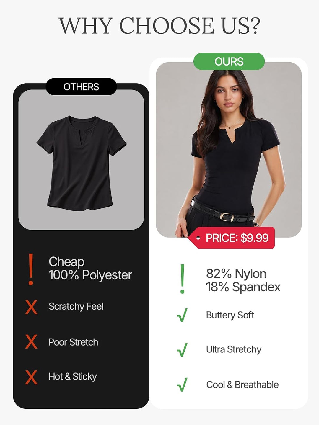 V Neck Compression Shirt Women Short Sleeve Workout Tops