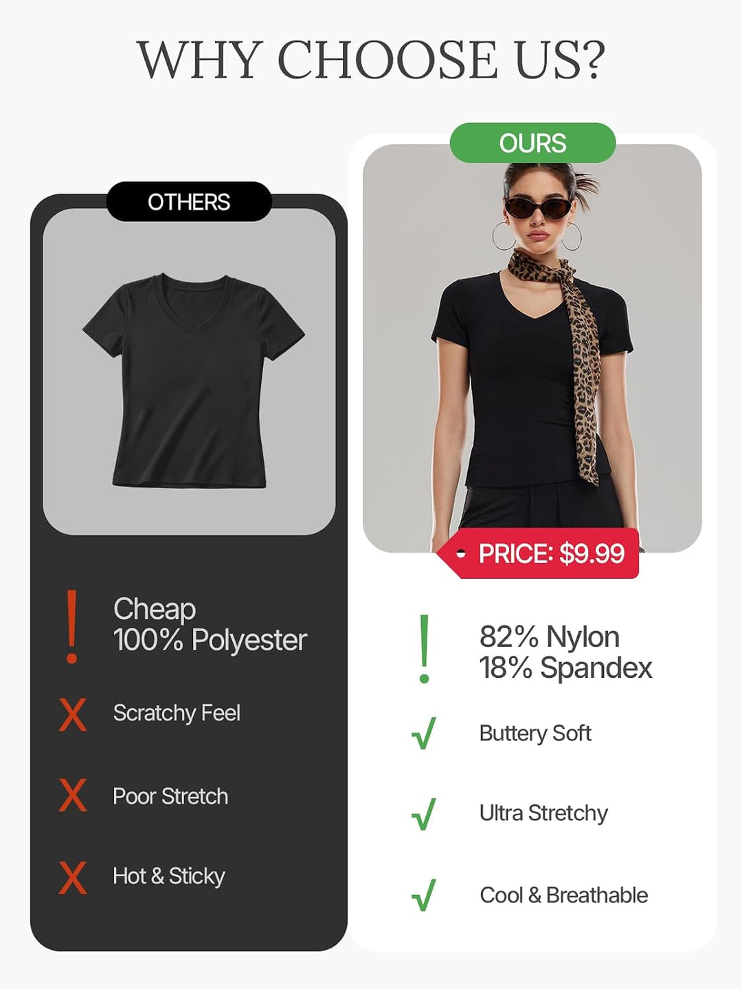 V Neck Compression Shirt Women Workout Tops Short Sleeve Basic Tees