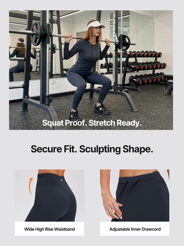IUK Workout Sets for Women 2 Piece, Compression Running Set with Pockets Cool Dry Base Layer Long Sleeve Gym Track Suits